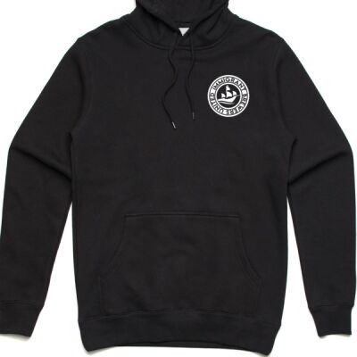 Subtle white logo hoody Thumbnail